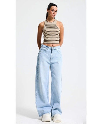 Pantaloni denim dame 3311-4S6 Albastru deschis