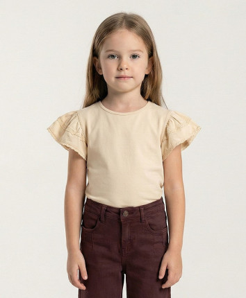 Tricou fete 556-9599.1 Bej