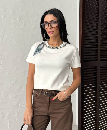 Tricou dame 6603 Alb