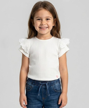 Tricou fete 556-1789.1 Ivory