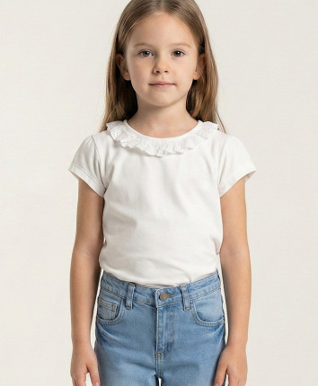 Tricou fete 556-9597.1 Alb