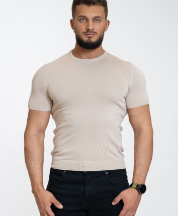 Tricou barbati 55109 Crem