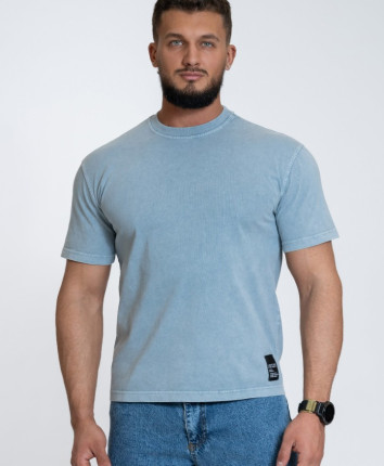Tricou barbati 245048 Albastru deschis