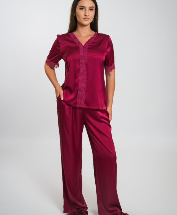 Tricou-pantaloni dame M23816 Bordo