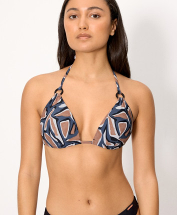 Sutien de plaja 83296 Albastru-bej