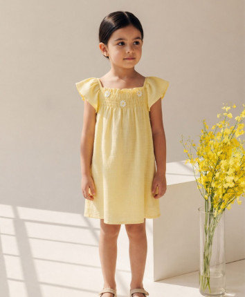 Rochie fete 755-4906 Galben