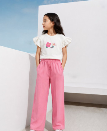 Pantaloni sport fete 551-4905.1 Roz