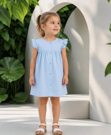 Rochie fete 755-4998.1 Albastru deschis