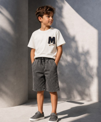 Tricou baieti 516-5126.1 Ivory