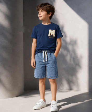 Tricou baieti 516-5126.1 Albastru