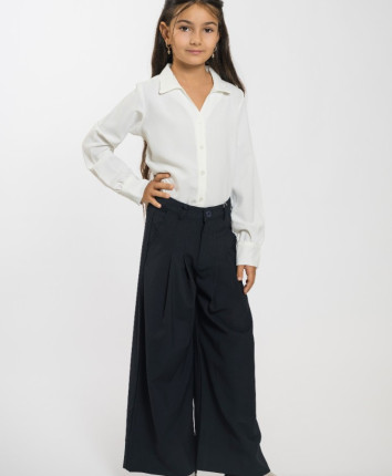 Pantaloni fete 451-5320.1 Albastru inchis