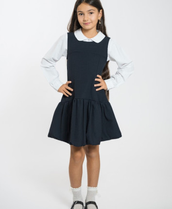 Rochie fete 455-5422.1 Albastru inchis