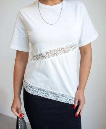 Tricou dame 4116 Alb