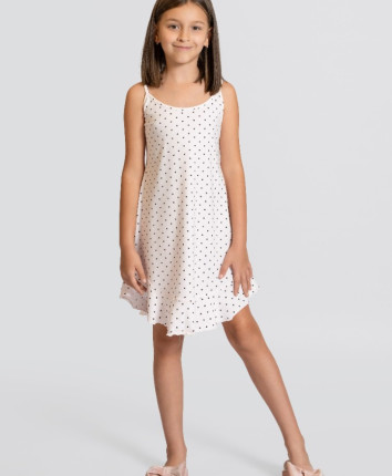 Camasa de noapte TF4248 Roz print Inimi