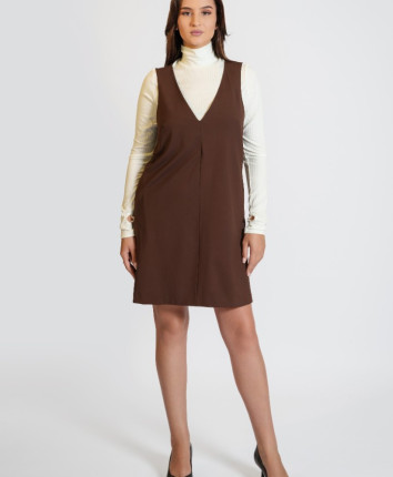Rochie dame WR0199/1V Cafeniu