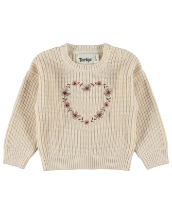 Pulover fete M60368-35 Alb