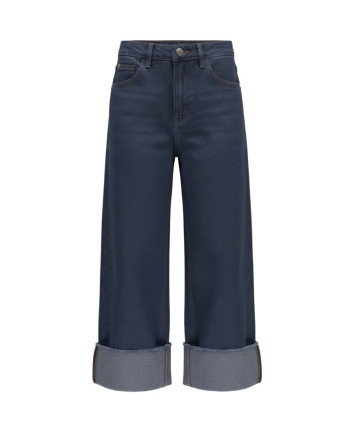 Pantaloni denim fete M60055-1 Denim inchis