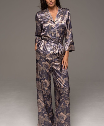 Set pantaloni, kimono Mia-Amore 4686 Violet inchis