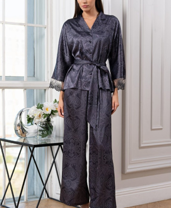 Set pantaloni, kimono Mia-Amore 4446 Antracit