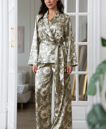 Set top, pantaloni, kimono Mia-Amore 4976 Verde deschis