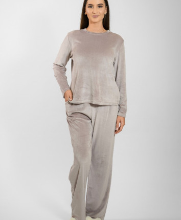 Pijama-pantaloni dame TC23112 Mocca