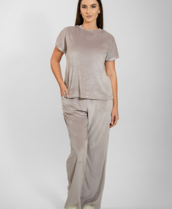 Tricou-pantaloni dame TC23632-1 Mocca