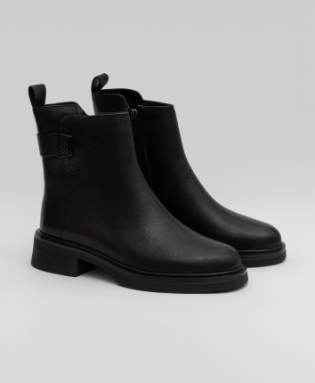 Botine dame H009R-F369-MLW1 Negru