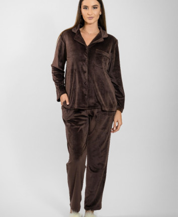 Pijama-pantaloni dame SH25002-B Chocolate