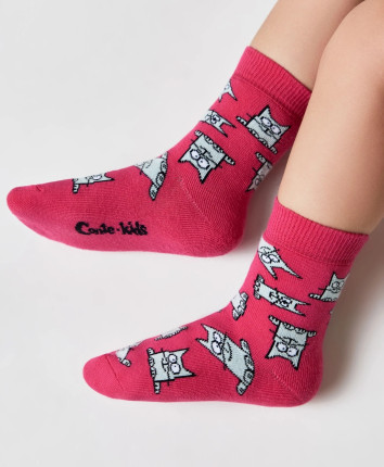 Sosete copii SOF-TIKI 21C-13/1 599 Zmeura