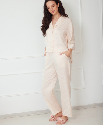 Costum-pantaloni M23580 Vanilie