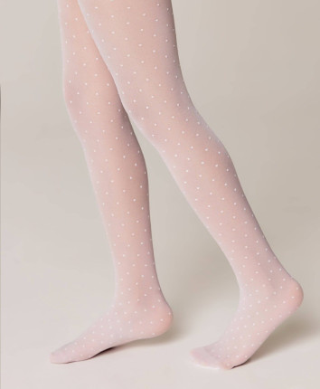 Colanti copii DOTSY 22C-143 Bianco