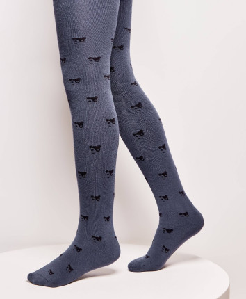 Colanți copii SOFTIKI 7C-38 652 Denim inchis