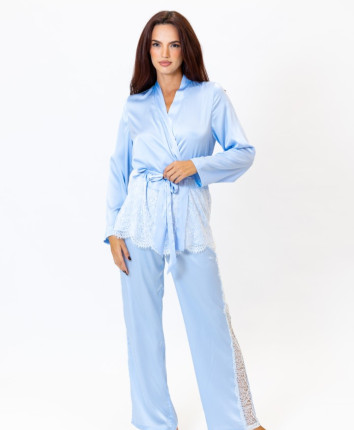 Pijama-pantaloni dame M23657 Blue