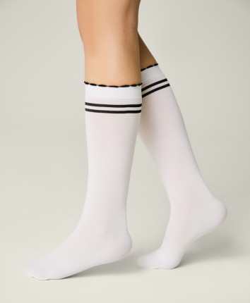 Ciorapi copii LUCKY 24C-174 Bianco