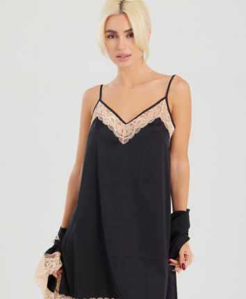 Camasa bretele M4213 Negru