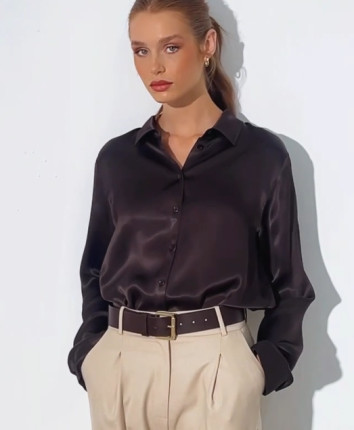 Camasa dame LWSW-105026 Cafeniu