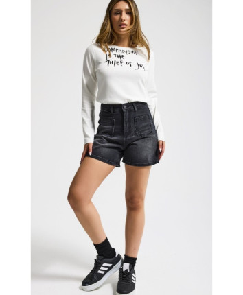 Sorti denim dame 4828-2S6 Negru