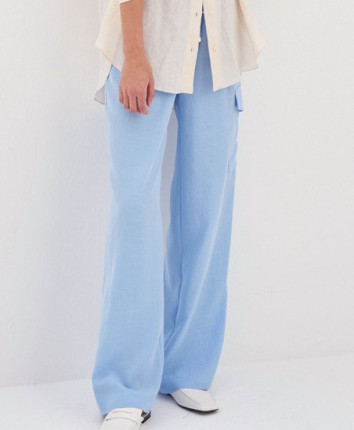 Pantaloni dame LWLS-135097 Albastru