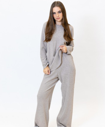 Costum-pantalon T23804 Capucino