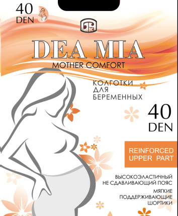 Colanti pentru gravide 1901 MOTHER COMFORT_40 Negru