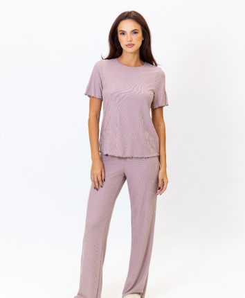 Tricou pantaloni TK23684 Mocca