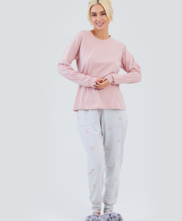 Pijama-pantaloni T23516/1 Pudra