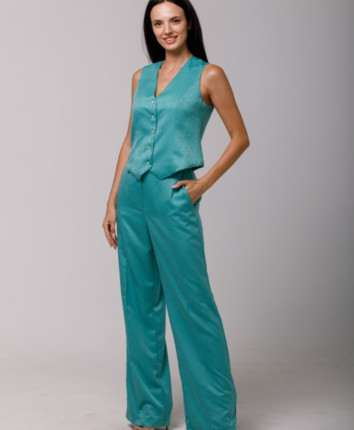 Costum-pantaloni dame WK0031M Verde