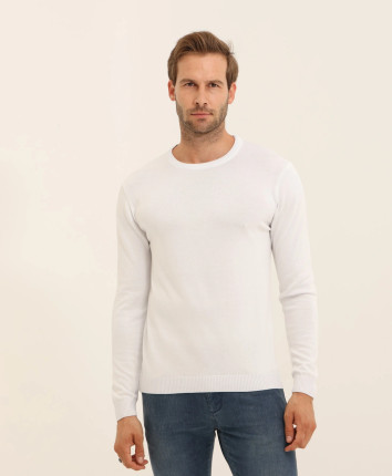 Jumper barbati 12210 Alb