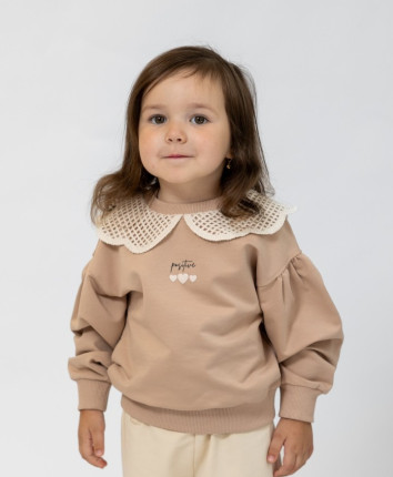 Hanorac fete 566-1891.1 Bej deschis