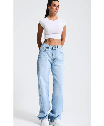 Pantaloni denim dame 4143-2S6 Albastru deschis