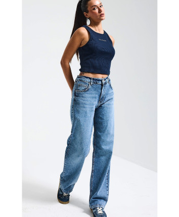 Pantaloni denim dame 3470-4S6 Albastru