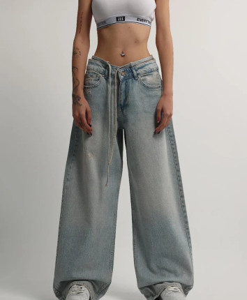 Pantaloni dame denim 52405 Verde deschis