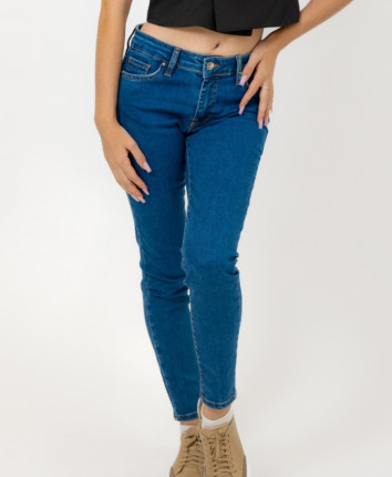 Pantaloni denim dame TG-119-02 Albastru