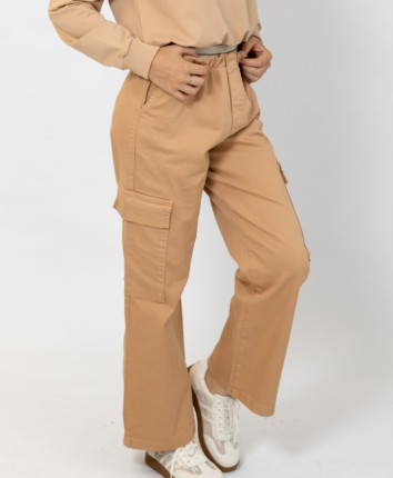 Pantaloni fete 251-1413.1 Cafeniu